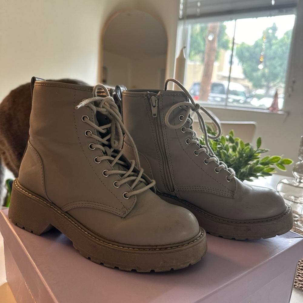 Madden girl taupe boots